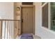 Inviting front door with stylish hardware and a welcome mat, setting a warm tone at 11375 E Sahuaro Dr # 2015, Scottsdale, AZ 85259