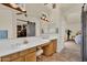 Bright bathroom with double vanity, quartz countertop, walk-in closet, and access to the main bedroom at 1365 N Drexel St, Mesa, AZ 85207