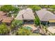 Aerial shot showcasing a home's backyard with a quaint spa and outdoor dining, perfect for intimate gatherings and relaxation at 15953 N 111Th Way, Scottsdale, AZ 85255