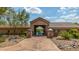 Private community entrance to pool and amenities with stone pillars at 15953 N 111Th Way, Scottsdale, AZ 85255