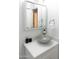 Bathroom showcasing a vanity with a vessel sink and chrome fixtures at 1894 E Julie Dr, Tempe, AZ 85283