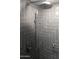 Contemporary shower featuring dark gray subway tile, sleek fixtures, and a handheld sprayer at 1894 E Julie Dr, Tempe, AZ 85283