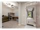 Bright interior entryway featuring tiled floors and access to the front porch at 22660 N 122Nd Ave, Sun City, AZ 85373
