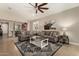 Comfortable living room showcasing neutral tones and a stylish area rug at 31219 N 6Th Pl, Phoenix, AZ 85085