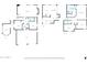 Floor plan depicting layout of rooms including kitchen, bedrooms, bathrooms and garage at 4408 W Summerside Rd, Laveen, AZ 85339