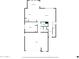 Detailed first floor plan displaying the layout of the kitchen, living room, and garage at 550 E Zion Pl, Chandler, AZ 85249