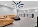 Second-floor living area with a cozy couch and modern lighting at 550 E Zion Pl, Chandler, AZ 85249