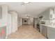 Open layout with kitchen appliances and seamless view into adjacent living room at 8103 E Southern #303 Ave, Mesa, AZ 85209