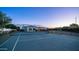 Well-maintained tennis court providing an excellent recreational amenity for active residents at 3126 E Fruitvale Ct, Gilbert, AZ 85297