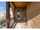 Balcony with two chairs overlooking the neighborhood at 4173 E Jones St, Gilbert, AZ 85295