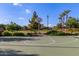 Outdoor basketball court with well-maintained green surface, set in a landscaped community park at 4173 E Jones St, Gilbert, AZ 85295