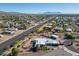 Aerial view of a well-planned community with tree-lined streets at 420 S 80Th Pl, Mesa, AZ 85208