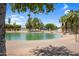 Pond view from scenic park with walking path and playground at 4615 W Del Rio St, Chandler, AZ 85226