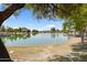 Pond view from scenic park with walking path and gazebo at 4615 W Del Rio St, Chandler, AZ 85226