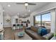 Bright open concept living area with access to a balcony and views of the surrounding area at 475 N 9Th St # 206, Phoenix, AZ 85006