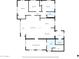 Detailed floor plan showcasing the layout of the house, including bedrooms and living areas at 6808 N 11Th St, Phoenix, AZ 85014