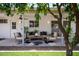 Inviting covered patio with outdoor seating and stylish decor at 8750 E Starlight Way, Scottsdale, AZ 85250