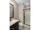 Nicely designed bathroom featuring a vanity with sink and walk-in shower at 12152 W Briles Rd, Peoria, AZ 85383