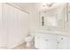 Bright bathroom with a shower, a toilet, and a vanity with storage at 1701 E Colter St # 491, Phoenix, AZ 85016