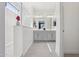 Bathroom showcases a glass shower, double sinks, modern lights, and ample space, creating a spa-like atmosphere at 22964 E Via Del Sol --, Queen Creek, AZ 85142