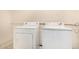 Functional laundry room features a white washer and dryer at 2721 W Luke Ave, Phoenix, AZ 85017