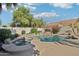 Resort-style pool area with lush landscaping and a serene hot tub at 3440 E Southern Ave # 1042, Mesa, AZ 85204