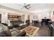 Expansive living room flows into an open-concept kitchen, perfect for entertaining at 4032 S Santa Rita Pl, Chandler, AZ 85249