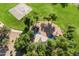Aerial view of community playground with basketball court and lush green landscaping in a Gathering-friendly neighborhood at 4032 S Santa Rita Pl, Chandler, AZ 85249