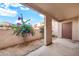 Covered patio area with bougainvillea at 540 N May St # 1109, Mesa, AZ 85201