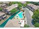 Community featuring lush waterway, pool, and meticulously maintained landscaping at 705 W Queen Creek Rd # 1201, Chandler, AZ 85248