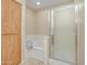 Bathroom featuring a frosted glass shower and a separate soaking tub at 705 W Queen Creek Rd # 1201, Chandler, AZ 85248