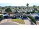 An aerial view showing the house and well-maintained landscaping at 10844 N 37Th Way, Phoenix, AZ 85028