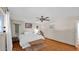 Bright bedroom with hardwood floors, a ceiling fan, and simple decor for a relaxing retreat at 11011 N 39Th St, Phoenix, AZ 85028