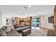 Open concept living area flowing into kitchen, sliding glass door, and spacious couch at 11011 N 39Th St, Phoenix, AZ 85028