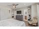 Bright main bedroom featuring an en suite bathroom and walk-in closet at 1235 E Dover St, Mesa, AZ 85203