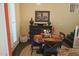 Cozy dining area with a round table set for four, elegant decor, and natural light at 15221 N Clubgate Dr # 2044, Scottsdale, AZ 85254