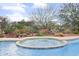 Close-up of a relaxing hot tub surrounded by desert landscaping and a secure fence for privacy at 15802 N 71St St # 552, Scottsdale, AZ 85254