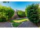 Backyard with well-maintained landscaping and partial lawn features desert rock at 16846 N 49Th Way, Scottsdale, AZ 85254