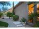 An inviting backyard with a modern outdoor shower and desert landscaping at 22020 N Church Rd, Scottsdale, AZ 85255