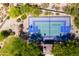 Aerial view of a well-maintained sport court and play structure at 22020 N Church Rd, Scottsdale, AZ 85255