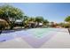 An outdoor multi-sport game court is perfect for tennis, basketball, and other games, ideal for recreation at 22020 N Church Rd, Scottsdale, AZ 85255