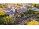 Stunning aerial view of a private estate with a pool and lush desert landscaping at 2326 E Gardenia Dr, Phoenix, AZ 85020