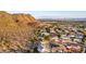 Breathtaking aerial view of a hillside neighborhood with city views in the distance at 2326 E Gardenia Dr, Phoenix, AZ 85020