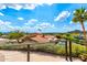 Backyard view from the top floor balcony with water view in distance at 2326 E Gardenia Dr, Phoenix, AZ 85020