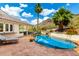 Inviting backyard pool surrounded by desert landscaping and mountain views at 2326 E Gardenia Dr, Phoenix, AZ 85020