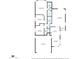 Detailed floor plan showing the layout of the home's bedrooms, bathrooms, kitchen, and living areas at 24886 W Huntington Dr, Buckeye, AZ 85326