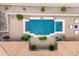 Aerial view of the backyard showcasing the pool, spa, and patio, designed for ultimate outdoor relaxation at 2722 W Hiddenview Dr, Phoenix, AZ 85045