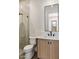 Modern bathroom features a walk-in shower and a stylish vanity at 3848 E Fairmount Ave, Phoenix, AZ 85018