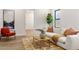 Comfortable living area with plush sofa, bright windows, and stylish decor at 3848 E Fairmount Ave, Phoenix, AZ 85018