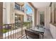 Outdoor patio seating area with a view of the surrounding buildings at 3900 E Baseline Rd # 166, Phoenix, AZ 85042